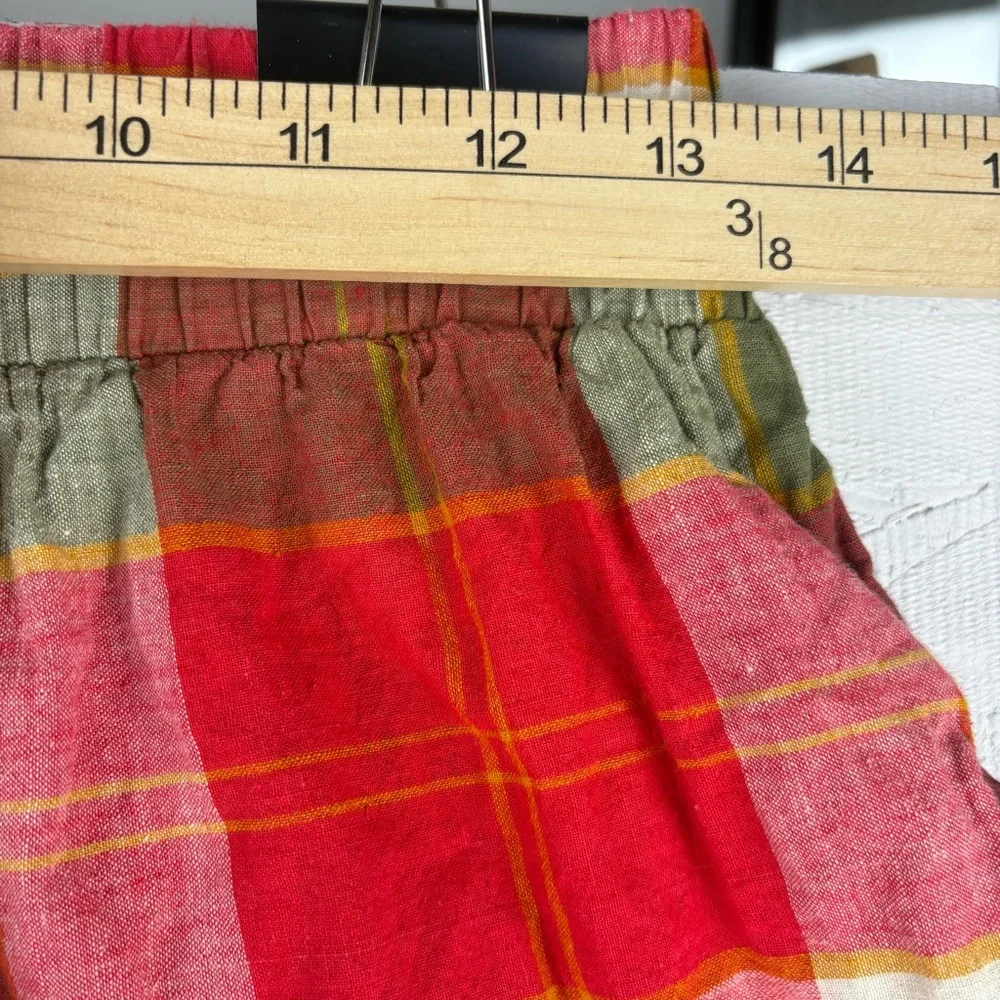 Vintage Vis a Vis Plaid Halter Top and Shorts Set Large Designer - Picture 8 of 11